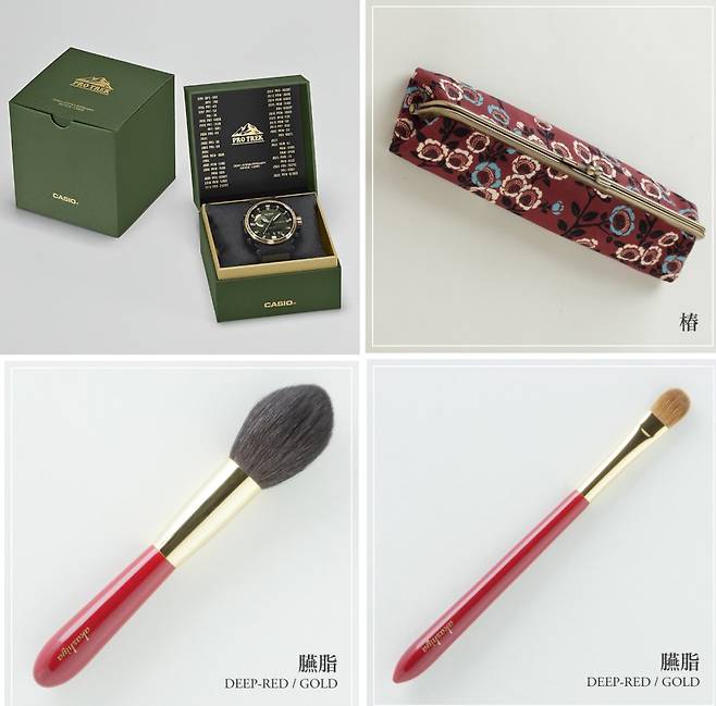 다카이치 사나에 일본 총리가 한일 정상회담을 위해 일본을 방문한 이재명 대통령과 김혜경 여사에게 준비한 선물. 청와대 제공