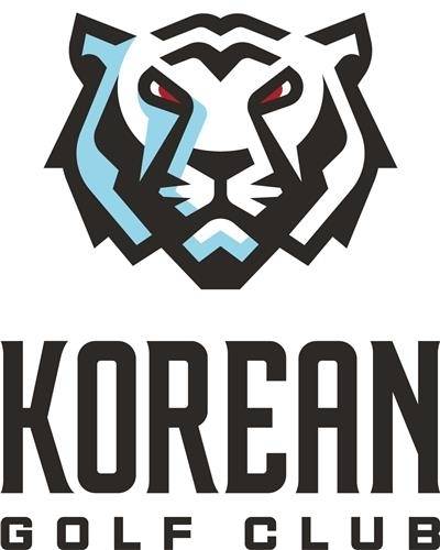 한국의 흰 호랑이 백호를 주제로 만든 LIV 골프 코리안 골프 클럽 상징.  LIV 골프 제공