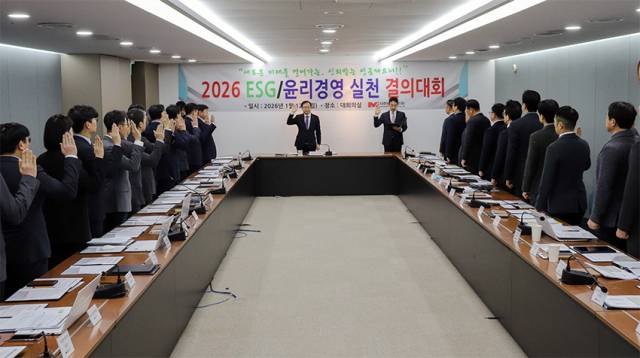 대한토지신탁은 이달 12일 서울 삼성동 본사에서 ‘2026년 ESG·윤리경영 실천 결의대회’를 개최했다. 사진 제공=대한토지신탁