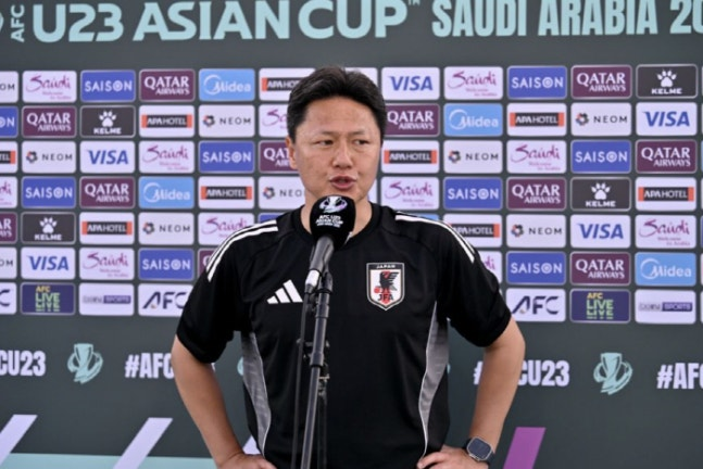 일본 U-23 대표팀 오이와 고 감독. AFC 홈페이지