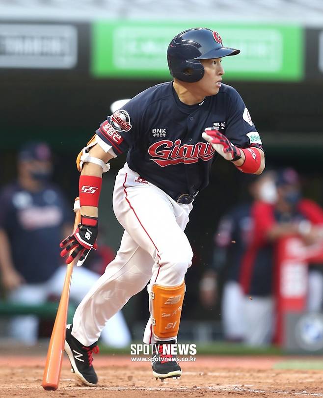 ▲ 롯데 자이언츠 시절의 손아섭 ⓒ 곽혜미 기자