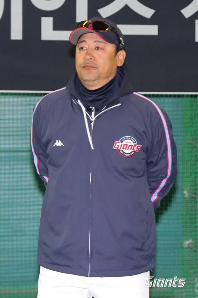 고(故) 김민재 롯데 자이언츠 코치의 모습. /사진=롯데 자이언츠 제공