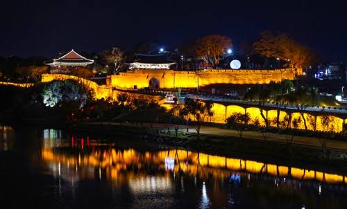 진주성 야경[사진/임헌정 기자]