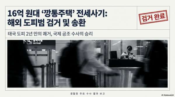 16억 원대 전세사기 저지르고 해외 도피한 50대, 구속 송치