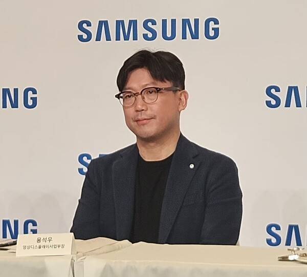 CES 2026에서 진행된 기자간담회에 참석한 용석우 삼성전자 영상디스플레이사업부장 사장. [출처=진운용 기자]