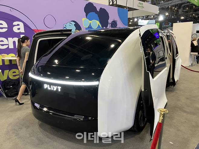 ‘플라이트(PLYIT)’ 자율주행 택시(사진=정병묵 기자)