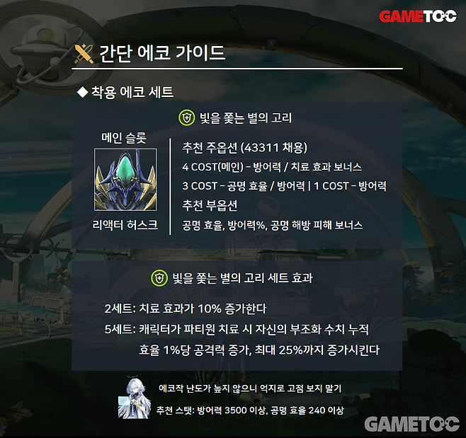 방어력이 주력 계수니 잘 확인하자 (사진= 서동규 기자)