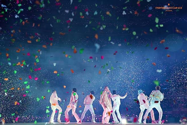 Show do BTS/Foto = Redes sociais oficiais do BTS