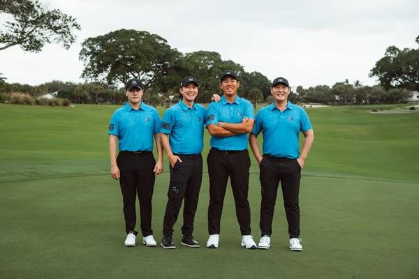(왼쪽부터) 김민규, 송영한, 안병훈, 대니 리 / 사진=LIV 골프 제공