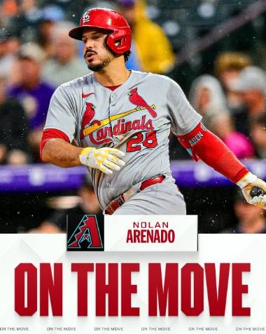 ▲ 놀란 아레나도가 세인트루이스를 떠나 애리조나로 향한다 ⓒMLB SNS