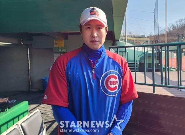 인터뷰에 임한 김동엽. /사진=박수진 기자