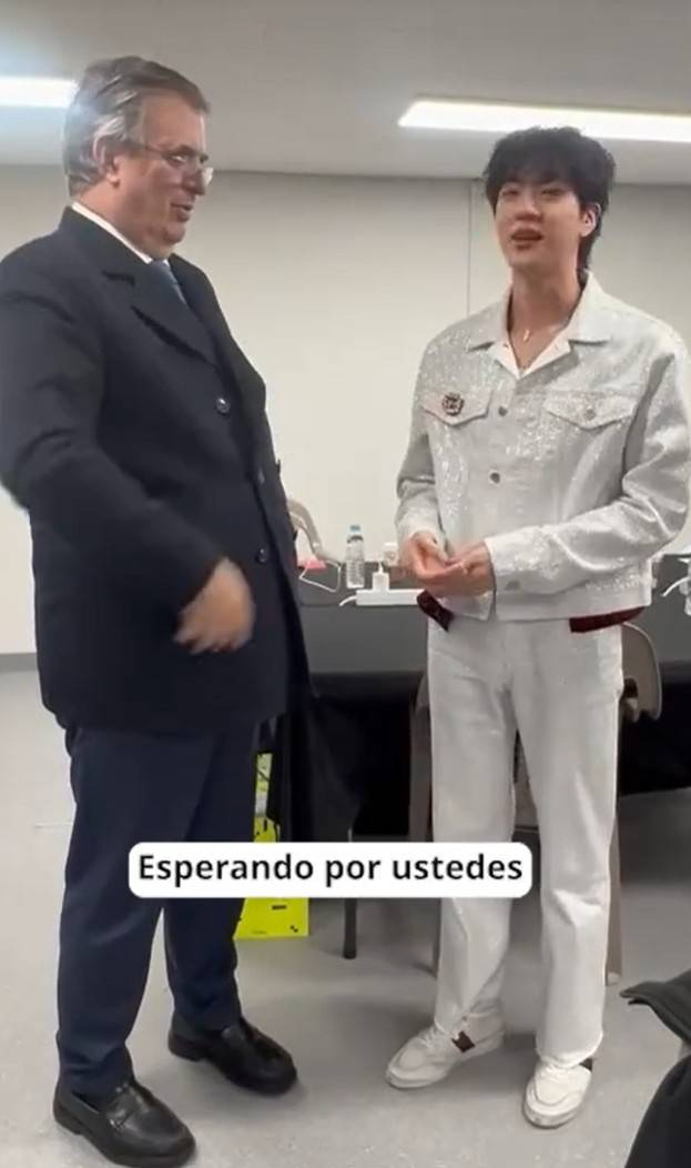 에브라르드 장관이 틱톡에 올린 진과의 만남 영상