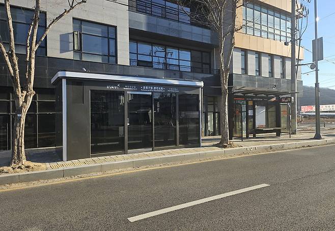 &nbsp;효행구청·분천교회 버스정류소 스마트쉘터 사진제공 화성시