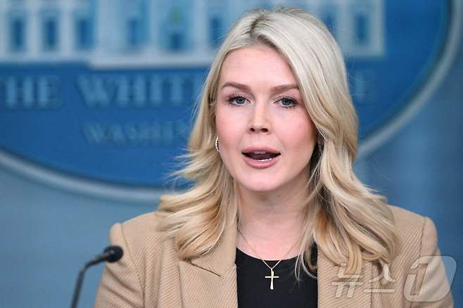 캐롤라인 레빗 미국 백악관 대변인 ⓒ AFP=뉴스1 ⓒ News1 류정민 특파원