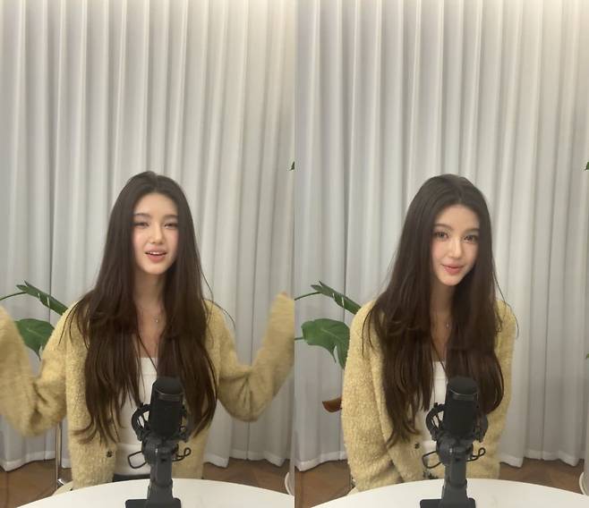 뉴진스 전 멤버 다니엘 라이브 영상 갈무리