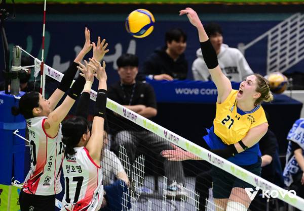 카리는 현대건설의 공격을 이끌었다. 사진 제공= KOVO