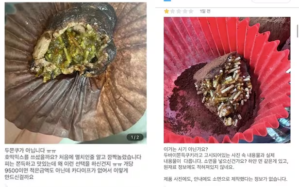 ‘짝퉁 두쫀쿠 논란’을 불러 일으킨 온라인 게시물들. SNS 캡처