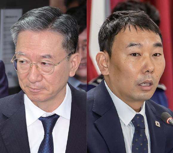 정성호 법무부 장관, 김용민 더불어민주당 국회 법사위 간사 ⓒ시사저널 박은숙·연합뉴스