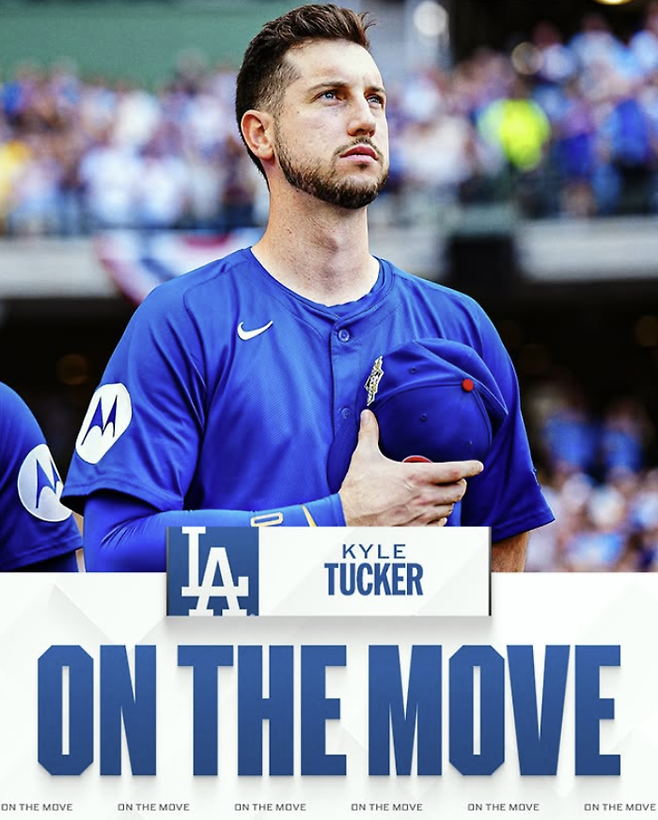 LA 다저스로 이적한 카일 터커. MLB SNS