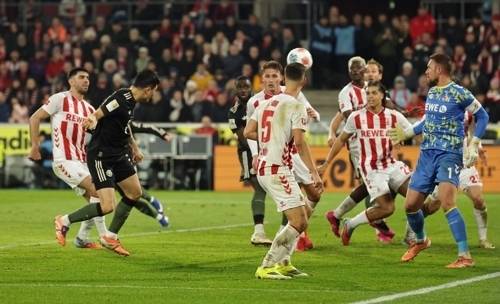 쾰른전 김민재의 헤더 득점 장면. EPA연합뉴스