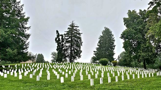 남북전쟁의 격전지였던 게티즈버그의 전사자 묘지. 손호철 제공
