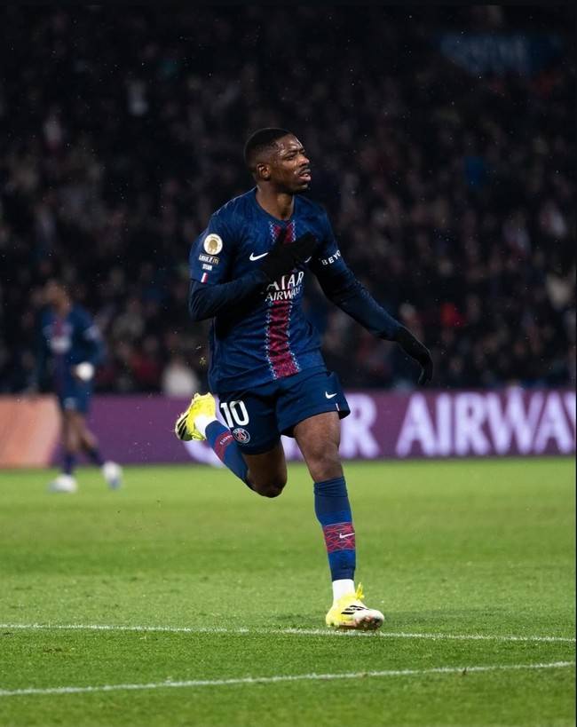 [리그앙 REVIEW] '뎀벨레 멀티골 쾅쾅' PSG, 이강인 부상 결장 속 릴에 3-0 완승... 리그 1위 도약