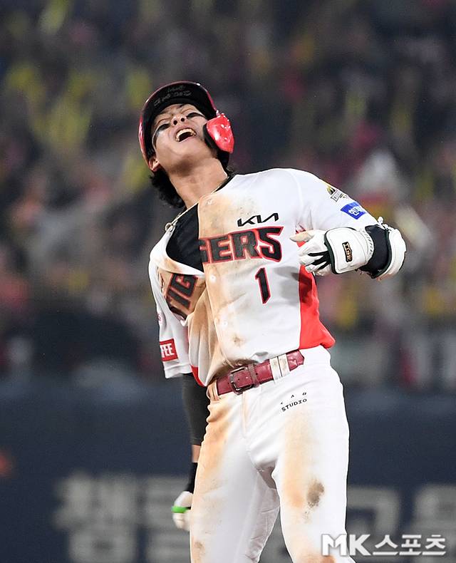 2024시즌 KIA의 통합우승을 이끌었던 박찬호. 사진=천정환 기자