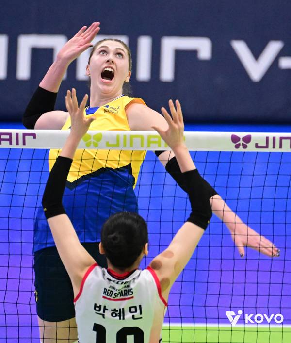 카리는 무릎 부상을 이겨내고 있다. 사진 제공= KOVO