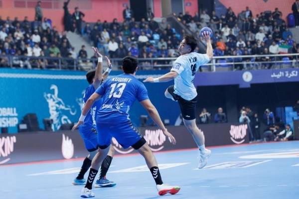 사진 제22회 아시아남자핸드볼선수권대회 쿠웨이트와 홍콩 경기 모습, 사진 제공=아시아핸드볼연맹