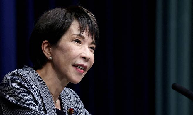 다카이치 사나에 일본 총리. 로이터연합뉴스