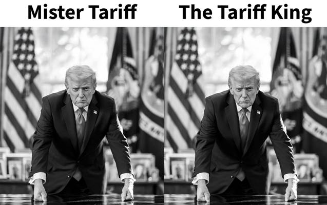 도널드 트럼프 대통령은 16일(현지시간) 소셜미디어(SNS) 트루스소셜에 “관세 왕”(The Tariff King), “미스터 관세”(Mister Tariff)라는 문구가 적힌 본인 사진을 올렸다. 2026.1.16 트루스소셜