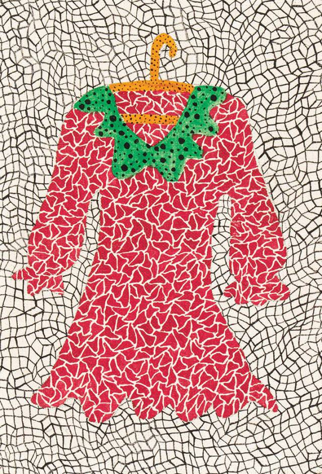 야요이 쿠사마, Dress(1982), 22.5×15.5cm, 추정가 5~8억 원제공=케이옥션