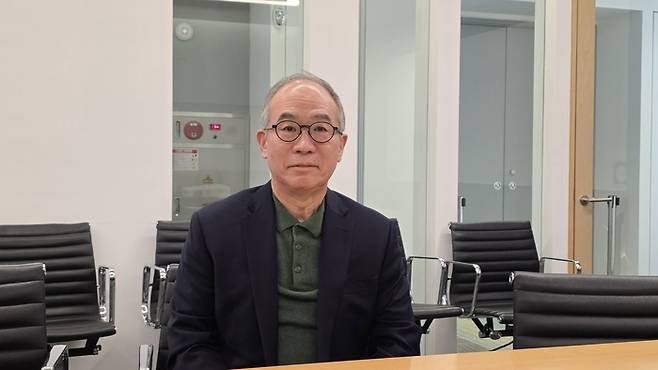 강태수 카이스트 금융전문대학원 초빙교수가 6일 서울 여의도에서 에너지경제신문과 인터뷰하고 있다 [사진=최태현 기자]