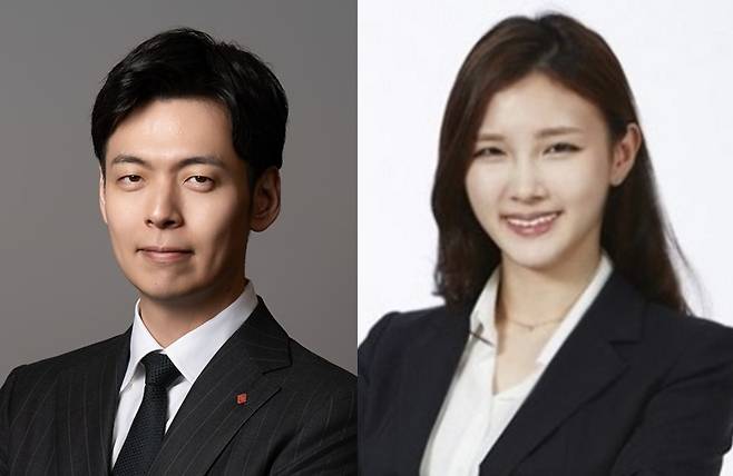 신유열 롯데바이오로직스 각자 대표(왼쪽), 최윤정 SK바이오팜 전략본부장. (이미지=각 사)