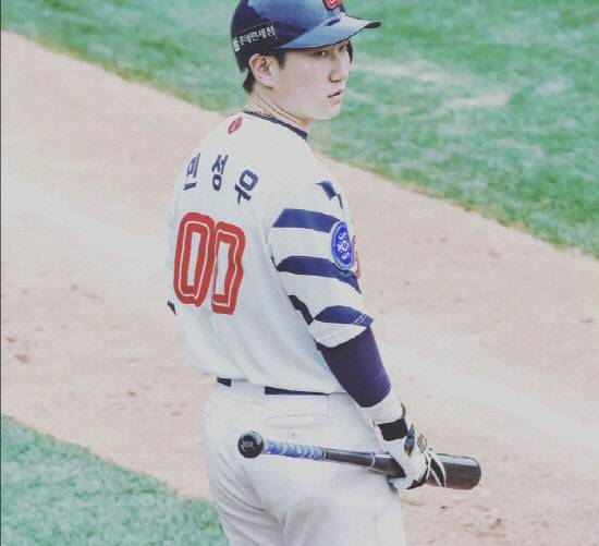 롯데 시절 민성우. 사진=민성우 SNS