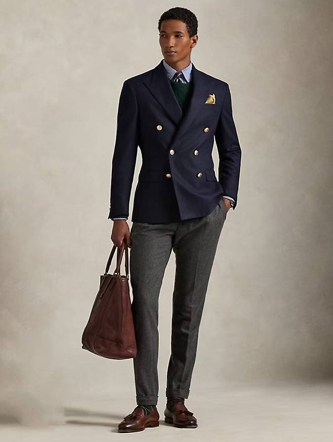 손종원 셰프가 입은 아메리칸 클래식의 모던 에디션, 폴로 랄프 로렌 테일러드 울 플란넬 블레이저. 폴로 랄프 로렌.