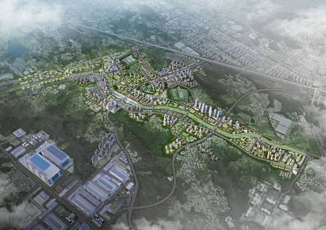 아산탕정2 도시개발사업 조감도.