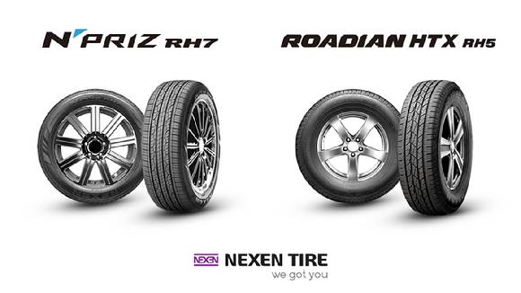넥센타이어 '무쏘' 신차용 타이어 제품 2종 '엔프리즈 RH7', '로디안 HTX RH5'. [사진=넥센타이어]