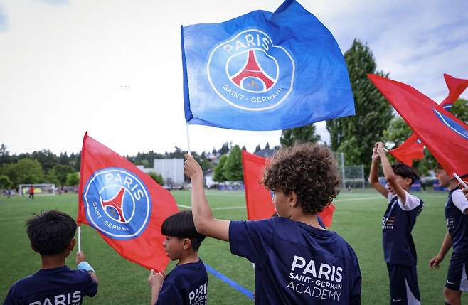 The Paris Saint-Germain (PSG) Academy players train during the ninth edition of the PSG Academy World Cup, which took place in Paris from May 17 to 25, 2025. [PARIS SAINT-GERMAIN]