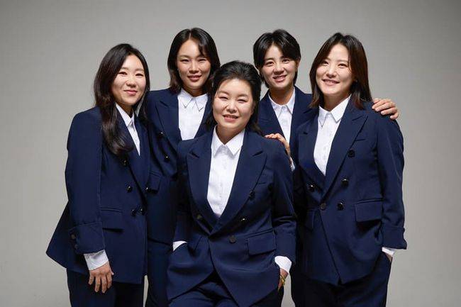 왼쪽부터 김인경 서희경 한희원 최나연 유소연. / SPOTV 제공.
