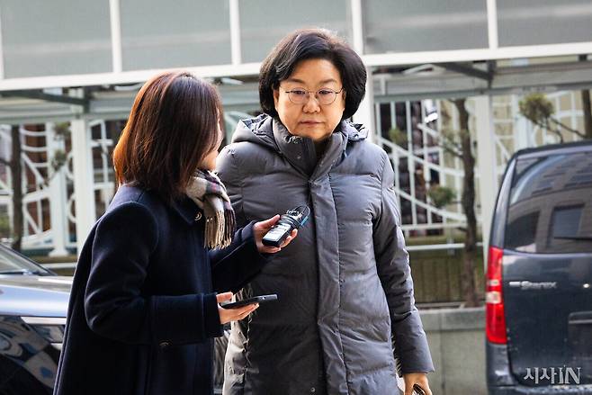 1월7일 이혜훈 기획예산처 장관 후보자가 서울 중구에 위치한 인사청문회 준비 사무실로 출근하고 있다. ⓒ시사IN 신선영