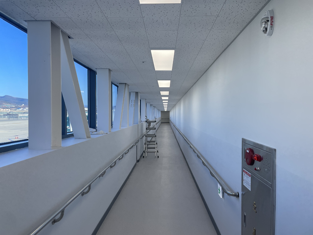 대구공항 스윙브릿지 내부 전경. 김정원 기자