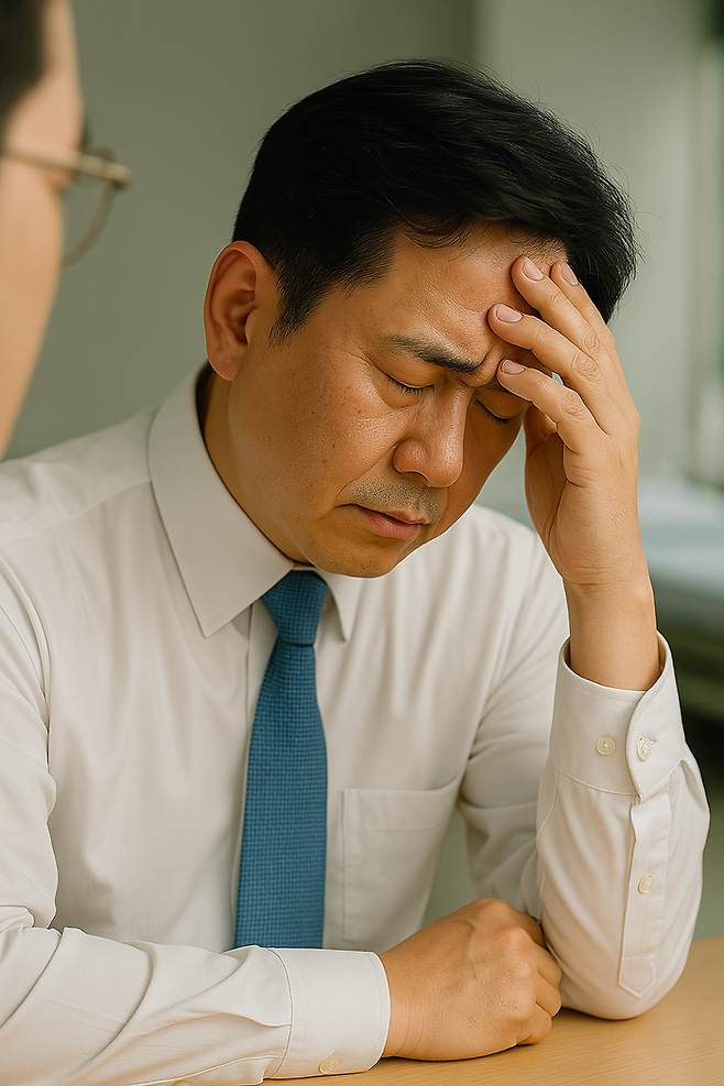 지역 병원의 한 의료 관계자가 전공의 복귀로 인한 인력 공백을 우려하며 고심하고 있다. 응급실 운영을 둘러싼 인력난이 가중되며, 중소병원과 개원가 모두 채용 경쟁에 직면한 상황이다. <이미지=생성형 AI>