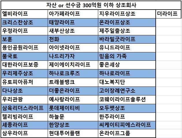 자산이나 선수금 규모 300억원 이하 회사. / 표=신연수 기자