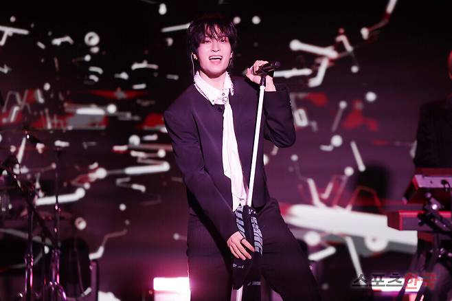 첫 번재 정규앨범 '이볼브(EVOLVE)' 발매 기념 미디어 쇼케이스에 참석한 그룹 캐치더영 김남현. 2026.1.19 ⓒ이혜영 기자 lhy@hankooki.com