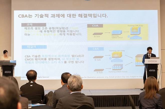 토모노리 츠하타 키오시아 스페셜리스트가 CBA 기술에 대해 설명하고 있다 / 출처=IT동아