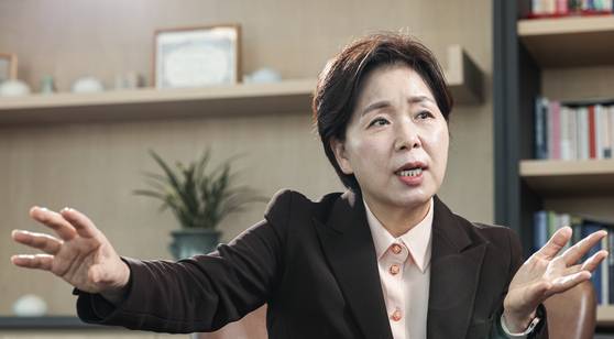 양향자 국민의힘 최고위원이 서울 여의도에서 중앙일보와 인터뷰하고 있다. 김경록 기자.