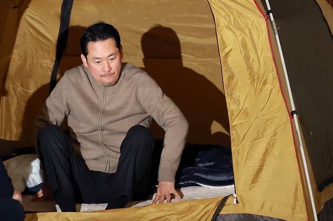 엿새째 단식하는 국민의힘 장동혁 대표 / 사진=연합뉴스