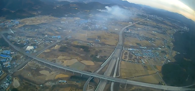 울산 울주에서 발생한 산불 현장(산림청 제공).