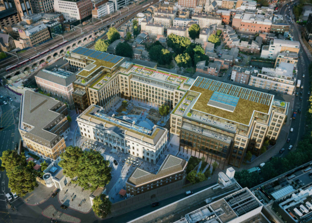 영국 런던에 건축 예정인 중국 대사관 조감도. CBRE